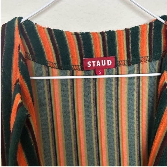 Staud Mia Striped Terry Cloth Robe - Picture 7 of 8